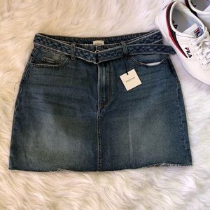 😍Denim blue jean mini skirt